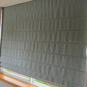 Textured Belgian Linen Flat Roman and Relaxed Shade/s